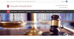 Desktop Screenshot of frizzellandfrizzelllaw.com